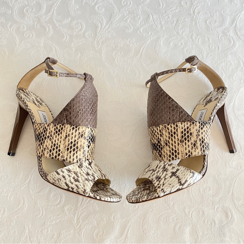Jimmy Choo Python Sandals